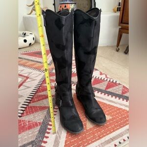 Donald J. Pliner Tall Black Heeled Boots